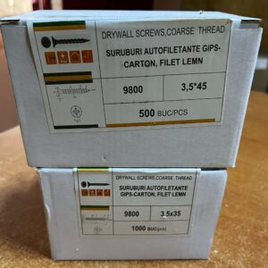 Șuruburi autofiletante gips-carton – filet lemn – PH2 – 3.5x35 / 3.5x45
